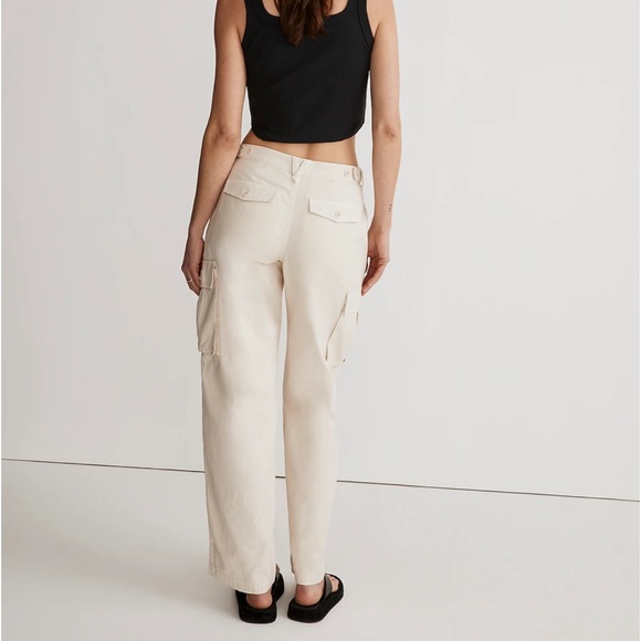 Madewell NWT Low Slung Straight Cargo Pants - Picture 3 of 13